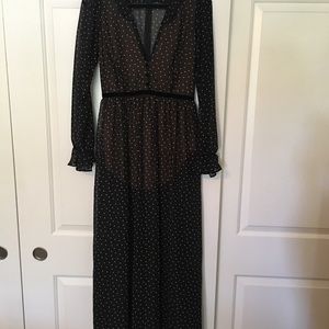 For love and lemons polka dot maxi size m nwot